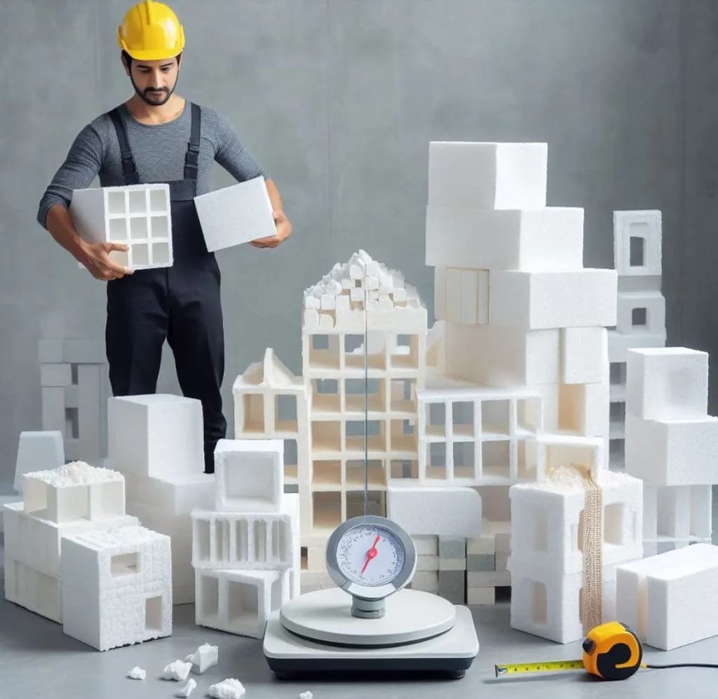 Ile waży metr sześcienny styropianu? Poznaj masę materiału