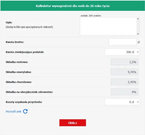 26,50 zł brutto na netto - szybkie przeliczenie wynagrodzenia