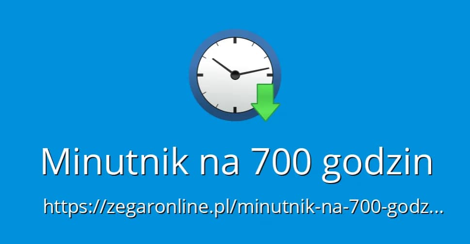 700 godzin w dniach: szybkie przeliczenie i dokładny wynik